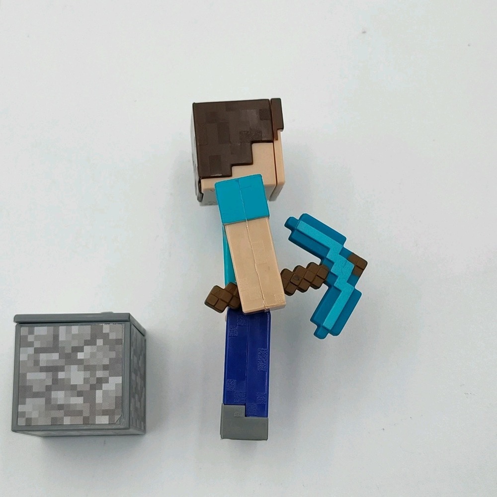 Minecraft‎ 3.25in Comic Maker Steve Figure Accessories Mattel📸SEE📏📸 - Picture 10 of 16
